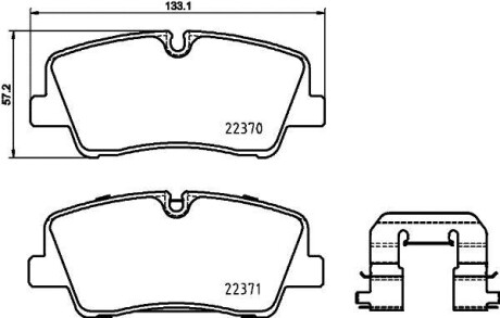 Комплект тормозных колодок - (5830159A10, 5830159A00) BREMBO P 30 085