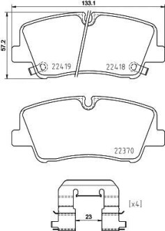 Комплект тормозных колодок - (5830159A10, 5830159A00) BREMBO P 30 089