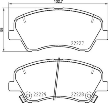 Klocki hamulcowe przod - BREMBO P 30 098