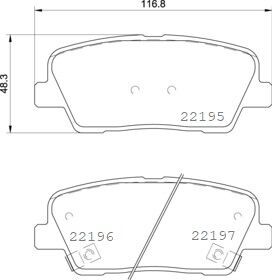 Klocki hamulcowe tyl - BREMBO P 30 105