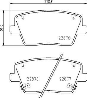 Klocki hamulcowe tyl - (58302S0A30) BREMBO P 30 112