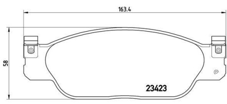 Комплект тормозных колодок, дисковый тормоз - (xr812435, xr813324, xr810210) BREMBO P 36 012