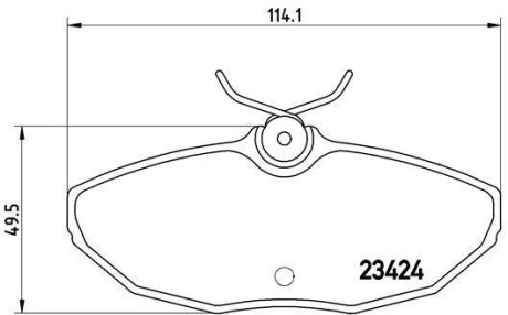 Комплект тормозных колодок, дисковый тормоз - (3W4Z2200AA, C2C20585, C2C8342) BREMBO P 36 013