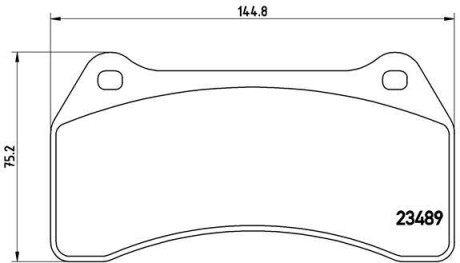 Комплект тормозных колодок, дисковый тормоз - (c2C11648, C2C1164B, C2C24018) BREMBO P 36 014 (фото 1)