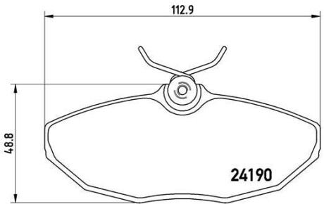 Комплект тормозных колодок, дисковый тормоз - (3W4Z2200AA, C2C20585, C2C8342) BREMBO P 36 015