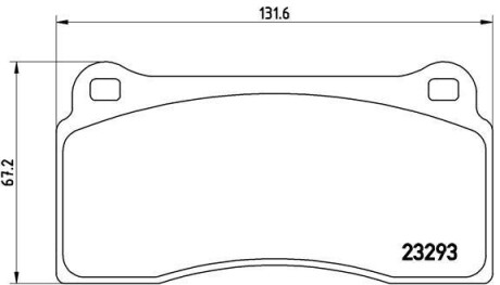 Комплект тормозных колодок, дисковый тормоз - BREMBO P 36 018