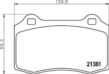 Комплект тормозных колодок, дисковый тормоз - BREMBO P 36 020