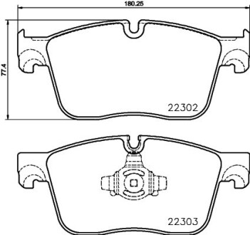 Комплект тормозных колодок - BREMBO P 36 031