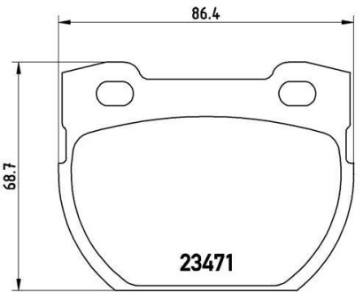 Комплект тормозных колодок, дисковый тормоз - (stc1601, sfp000280) BREMBO P 44 007