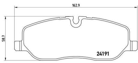 Гальмівні колодки пер. Range Rover III/Discovery III/IV 04- - (lr019618, sfp5000010, sfp500010) BREMBO P 44 014