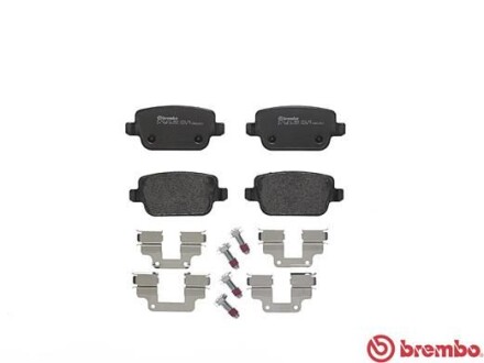 Комплект тормозных колодок, дисковый тормоз - BREMBO P 44 017