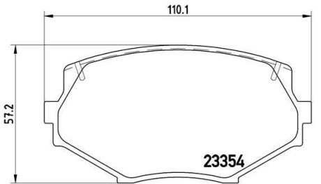 Комплект тормозных колодок, дисковый тормоз - (ay040ma014, n0y33323z, nay53323z) BREMBO P 49 020