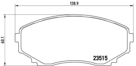 Комплект тормозных колодок, дисковый тормоз - (lcy43323za, lcy43323zb, lcy43323zc) BREMBO P 49 028