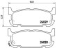 Комплект тормозных колодок, дисковый тормоз - (n0Y7648Z, N0Y7648ZA, NCY32643Z) BREMBO P 49 031 (фото 1)