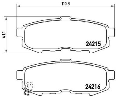 Комплект тормозных колодок, дисковый тормоз - (ley42648za, ley42643z, ley42643za) BREMBO P 49 042