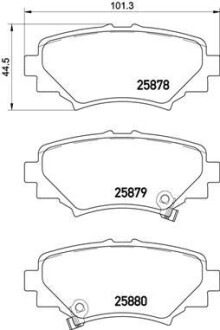 P49049_колодки дисковые задние! \ Mazda 3 1.5/2.0/2.2D 13> - BREMBO P49049