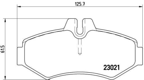 Комплект тормозных колодок, дисковый тормоз - BREMBO P 50 020