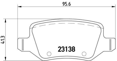 Комплект тормозных колодок, дисковый тормоз - BREMBO P 50 058