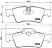 Колодка гальм. диск. MB GL-CLASS задн. - (1644201520, 1644201920, 1644202720) BREMBO P 50 064 (фото 1)