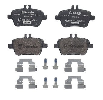 Klocki hamulcowe xtra tyl - BREMBO P 50 091X