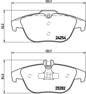 Комплект тормозных колодок, дисковый тормоз - BREMBO P 50 104