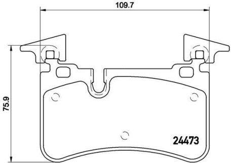 Klocki ham. C W204 ty? - (0044208520, 0054202220, 0054202520) BREMBO P50113