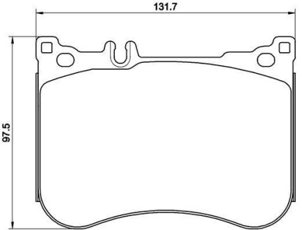 Комплект тормозных колодок - (0064208820, 0084200220, A0084200220) BREMBO P50114