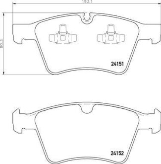 Колодки тормозные - BREMBO P50115