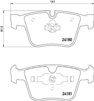 Колодки тормозные - BREMBO P50116