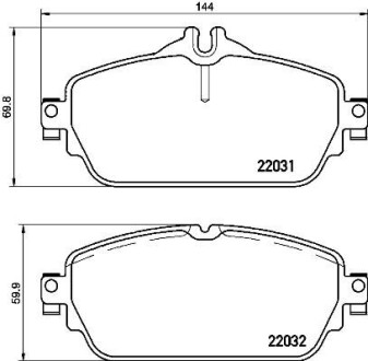 P50118_колодки дисковые передние! \ MB W205 C180 1.6-2.0/2.2CDI 14> - BREMBO P50118