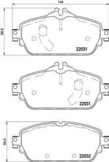 Комплект тормозных колодок - BREMBO P50119