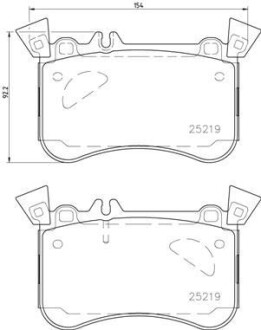 Комплект тормозных колодок - BREMBO P50121