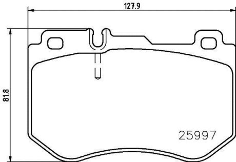 Комплект тормозных колодок - (0084201720, A0084201720) BREMBO P50123