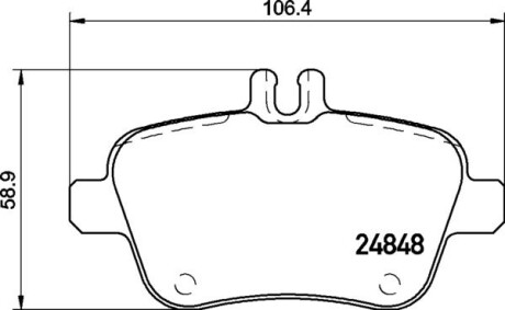 Klocki hamulcowe tyl - BREMBO P 50 135