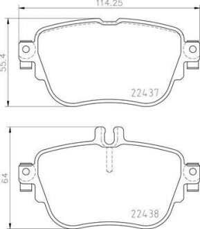 Klocki ham. tyl mb - BREMBO P 50 136