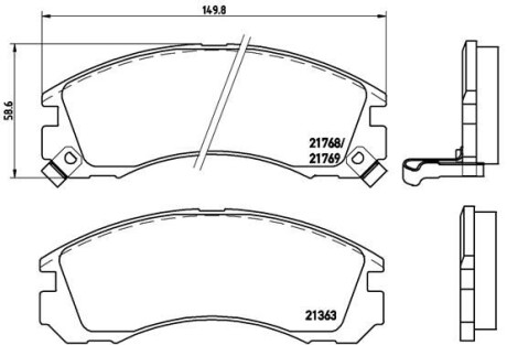 Klocki hamulcowe xtra przod - BREMBO P 54 017X