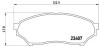 Комплект тормозных колодок, дисковый тормоз - (mn102615, mr475453, mz690025) BREMBO P 54 028 (фото 1)