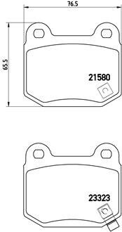 Гальмівні колодки зад. lancer 95-13 / forester 13-/impreza - BREMBO P 56 048