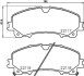 Комплект тормозных колодок - (d10604GA0A, D10604GA5A, 410608710R) BREMBO P 56 106 (фото 1)