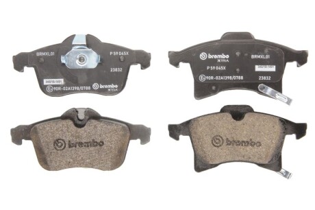 Колодки дискового гальма - BREMBO P59045X