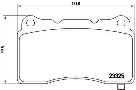 Комплект тормозных колодок, дисковый тормоз - BREMBO P 59 079