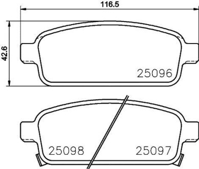 Комплект тормозных колодок - BREMBO P 59 087