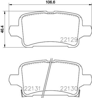 Комплект тормозных колодок - BREMBO P 59 090