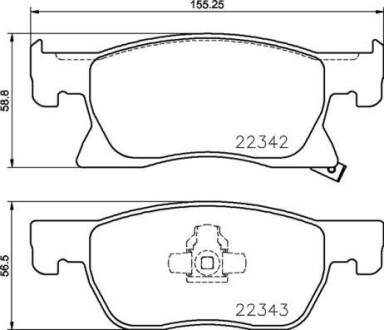 Комплект тормозных колодок - BREMBO P 59 092