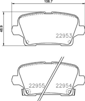 Klocki hamulcowe tyl - BREMBO P 59 097