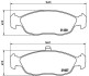 Комплект тормозных колодок, дисковый тормоз - (e172513, 425138, 415188) BREMBO P 61 051 (фото 1)