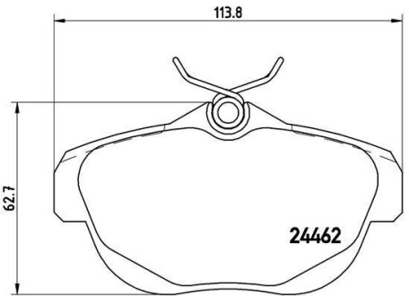 Комплект тормозных колодок, дисковый тормоз - (425329, 1617277480, E172320) BREMBO P 61 087