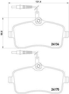 Тормозные колодки - BREMBO P61109