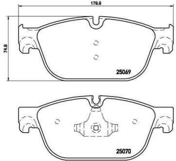 Klocki ham. C5 DS5 P508 - BREMBO P61115