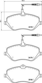 Klocki ham. C5,6 P407 - BREMBO P61119